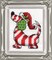 DIY Design Works Candy Cane Dog Christmas Mini Counted Cross Stitch Kit